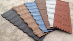 Stone coated metal roof