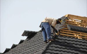 Metal roof installation