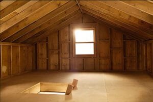 Stone coated metal roof loft