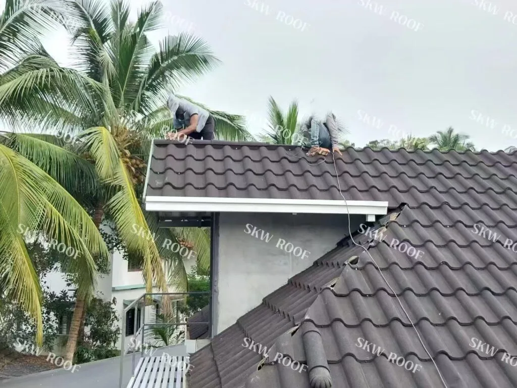 Roman Stone Coated Metal Roof