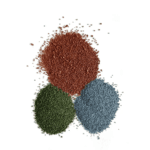 Stone-coated metal roof with colored sand