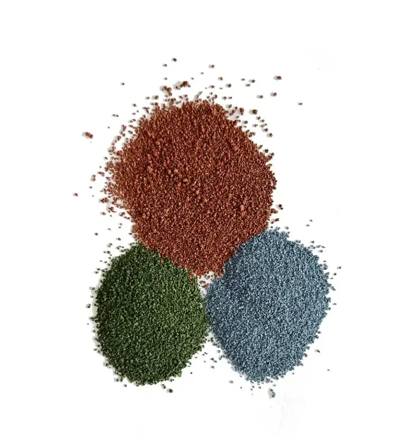 Stone-coated metal roof with colored sand