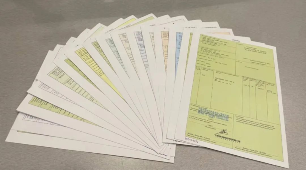 RECP Certificate of Origin