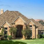 Beautiful SKW stone-coated steel roof on modern home