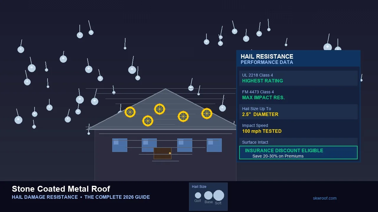 Stone Coated Metal Roof Hail Damage Resistance: The Complete 2026 Guide
