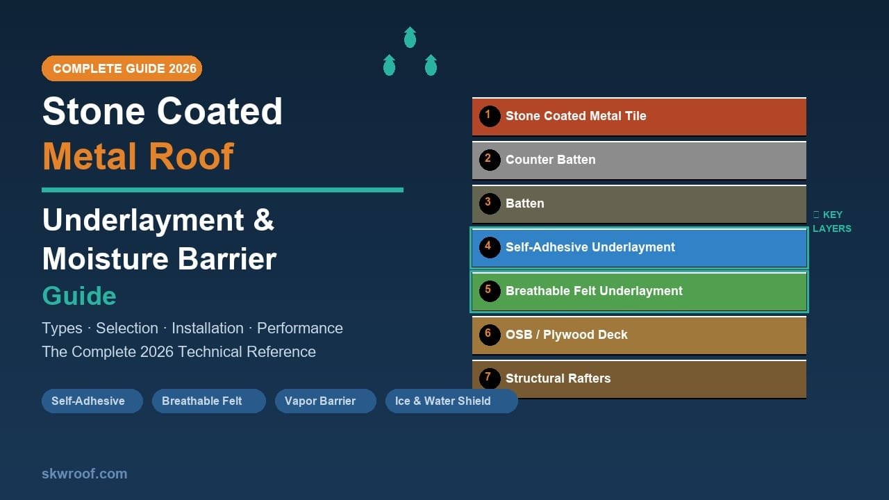 Stone Coated Metal Roof Underlayment & Moisture Barrier: The Complete 2026 Guide