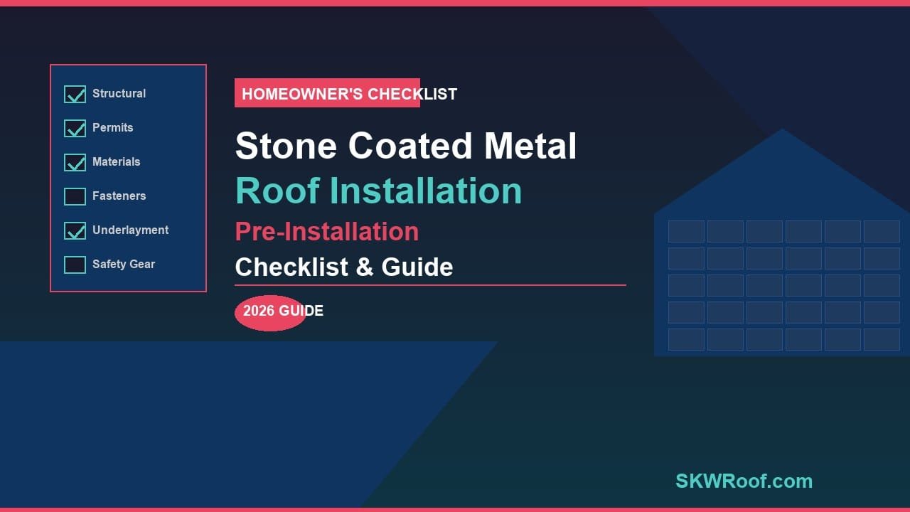 Stone Coated Metal Roof Pre-Installation Checklist: Everything You Must Do Before Day One (2026)